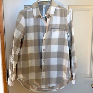 Lululemon plaid flannel shirt worn once